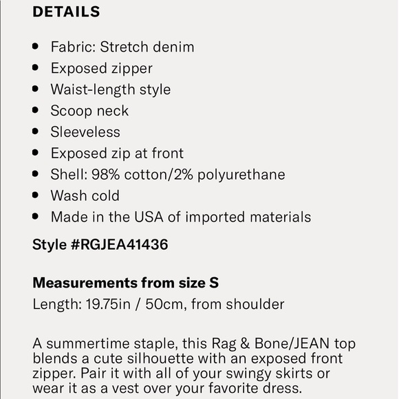 Rag & bone Paula top, sz s, NWT - Picture 7 of 10